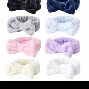 Bow Headbands for Washing Faces - Soft and Comfortable Design in Multiple Colors