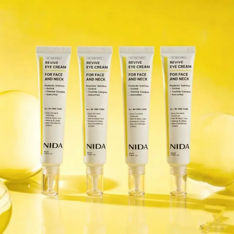 NIDA Revive Eye Cream for Face & Neck 1.35 fl. oz / 40ml, Infused with Probiotics Lysate, Retinal, Peptide Complex & Bakuchiol, Visibly Smooth Wrinkles & Fine Lines, Boost Cell Turnover, Firm Skin Texture & Restore Radiant Skin