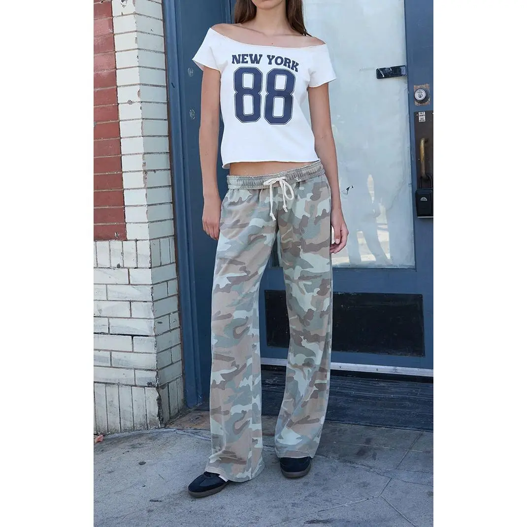 John Galt Women's Camo Anastasia Baggy Sweatpants John Galt Women's Camo Anastasia Baggy Sweatpants