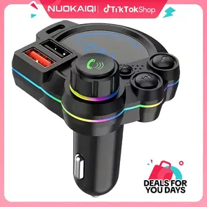Car FM Transmitter - Wireless Plug-and-Play MP3 Player, 20W PD Fast Charging Radio Adapter Audio Receiver for SUV, Sedan Road Trip Essentials