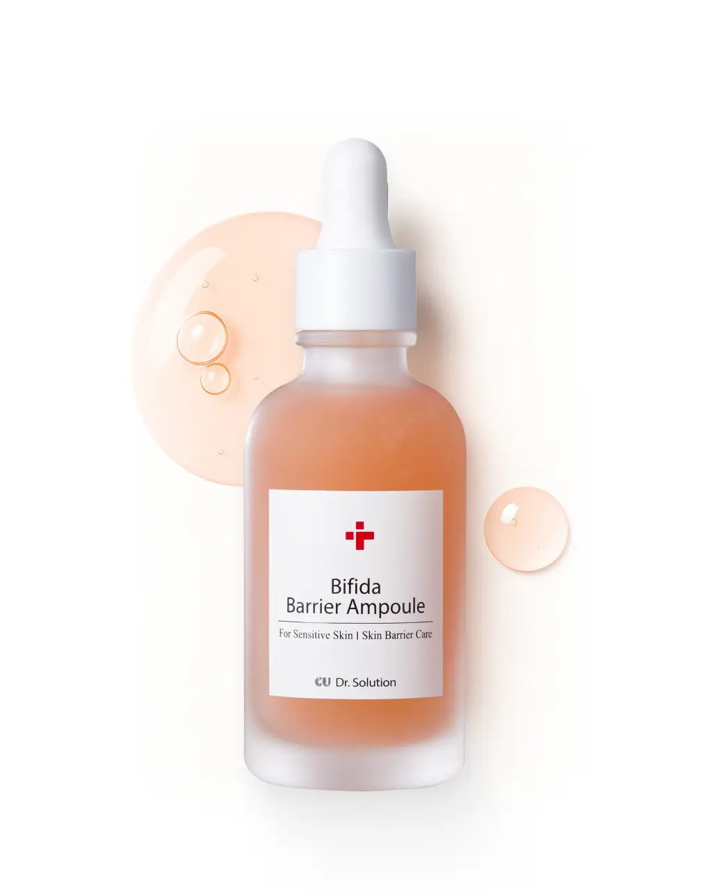 CU Dr. Solution Bifida Barrier Ampoule, Mild and Moisturizing Korean Skin Care Face Serum Ampoule with Ceramide NP and Hyaluronic Acid for Hydration and Skin Elasticity, 50ml (1.69 Fl. Oz.)