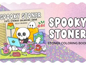 Spooky Stoner: Cute Stoner Coloring Book Featuring Adorable Ghosts and Creepy Creatures Vibing in High Moments for Relaxation Vibrant Illustrations Ghostly Themes