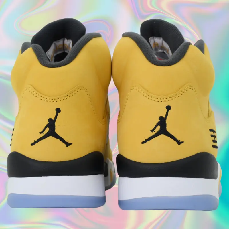 Golden Yellow Nubuck Mesh High‑Top Sneakers, Ice Blue Crystal Rubber Sole, Street Style Retro Unisex Footwear