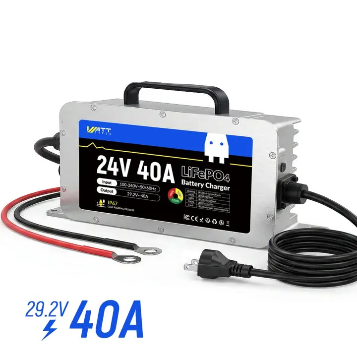 Wattcycle 24V 40A LiFePO4 Battery Charger