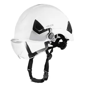 summervibesVEVOR Industrial Safety Helmet, ANSI/ISEA Z89.1 Approved ABS Hard Hat with Visor 6-Point Ratchet Suspension, Adjustable Vented Hardhat for Men Women, for Outdoor and Indoor Construction Workwear