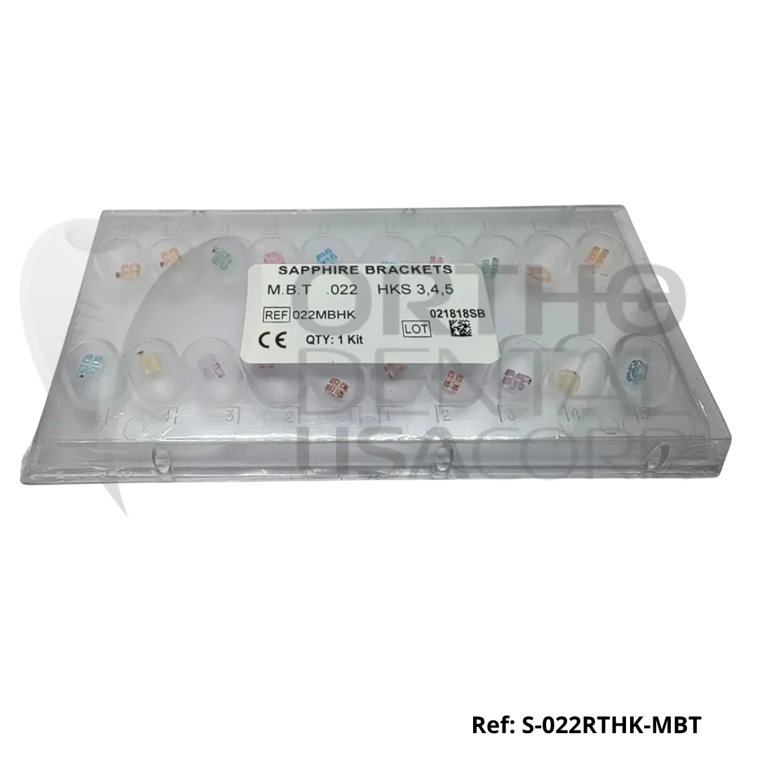 Sapphire Bracket W/H 3, 4, 5 .022" 20 pcs Seller USA Seller Orthodentalusa Corp