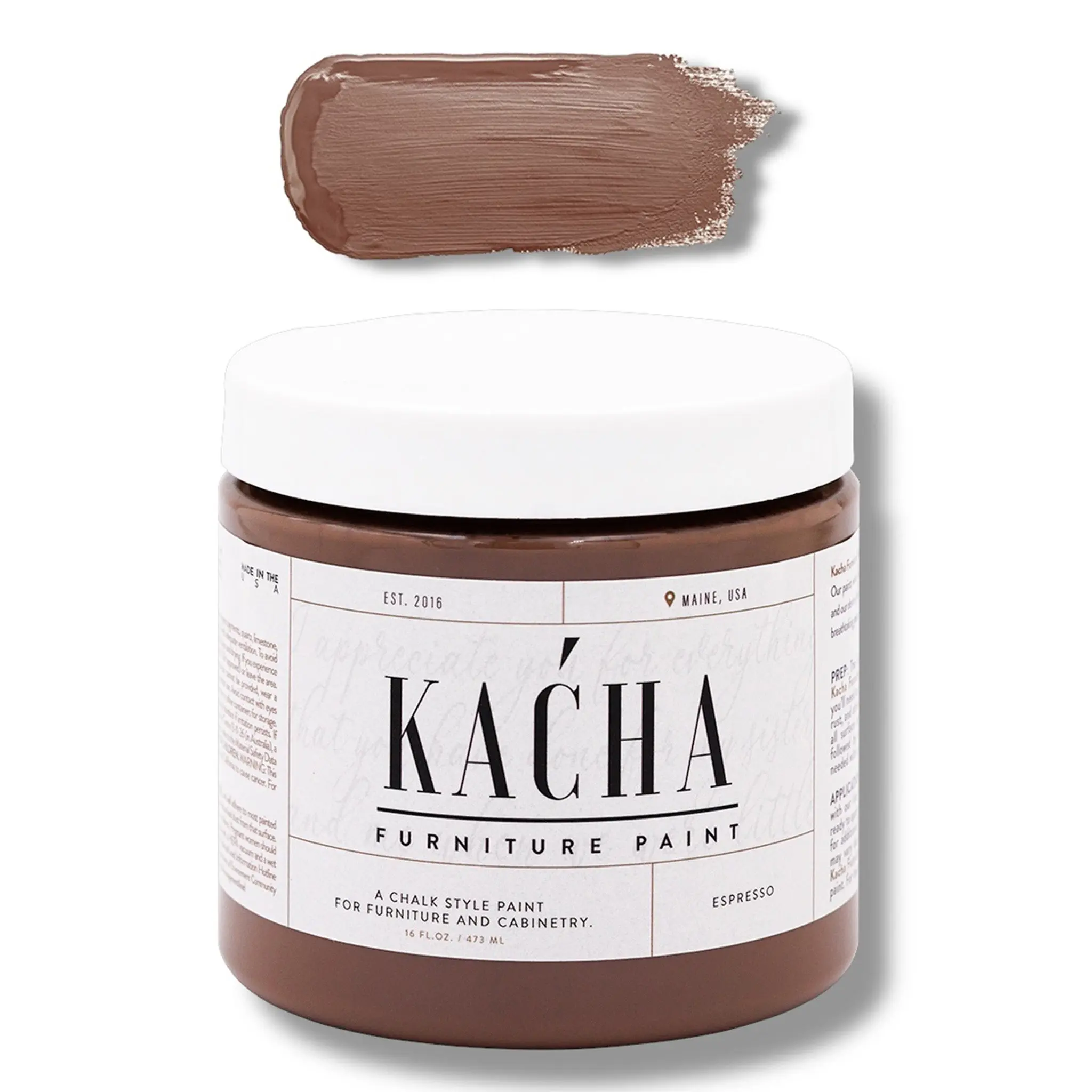 KACHA Furniture Paint - Espresso Brown | Elegant Matte Finish (Available in 2 Sizes)