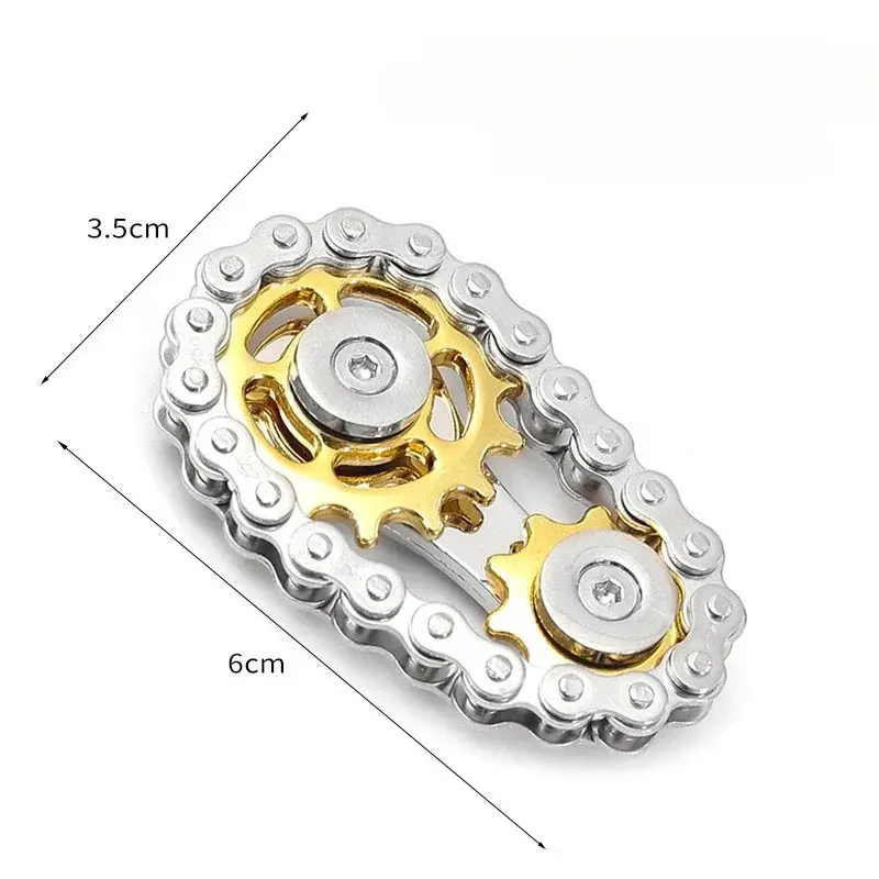 304 Stainless Steel Unisex Fidget Spinner - CNC Precision Machining, Handmade Smooth-Gearing Stress Reliever, Portable ADHD Anxiety Aid, Office Desk Toy & Decoration with DIY Splicing Design, High-Speed Silent Bearings for Subway Use