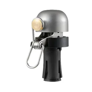 2024ZOYOSPORTS 80dB Clear Loud Bike Bell - High-Powered Handlebar Plug Horn for MTB Road Bikes, 22.2mm, Durable Metal Construction, Black, Cycling Safety Accessory, Modern Bike Accessory, Longlasting Material2025