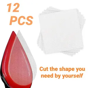 12 Pcs Red Bottom Shoe Protector for Christian Louboutin Red Bottom Sole Protectors,Compatible with All High Heels,12 Sheets for 6 Pair of Shoes,Christmas Party Gifts,Hand Tools Kits