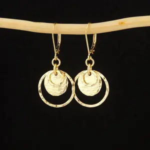 Boho Circle Disc Earrings for Women Coin Dangle Earrings Trendy Minimalist Hypoallergenic Birthday Gift