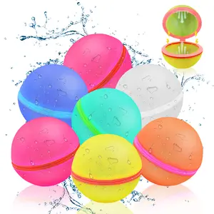 Self-Sealing Water Balloons Reusable, Self Sealing & Quick Fill Water bomb Balls Toys with  Suction Closure, Summer Toys Magnetic