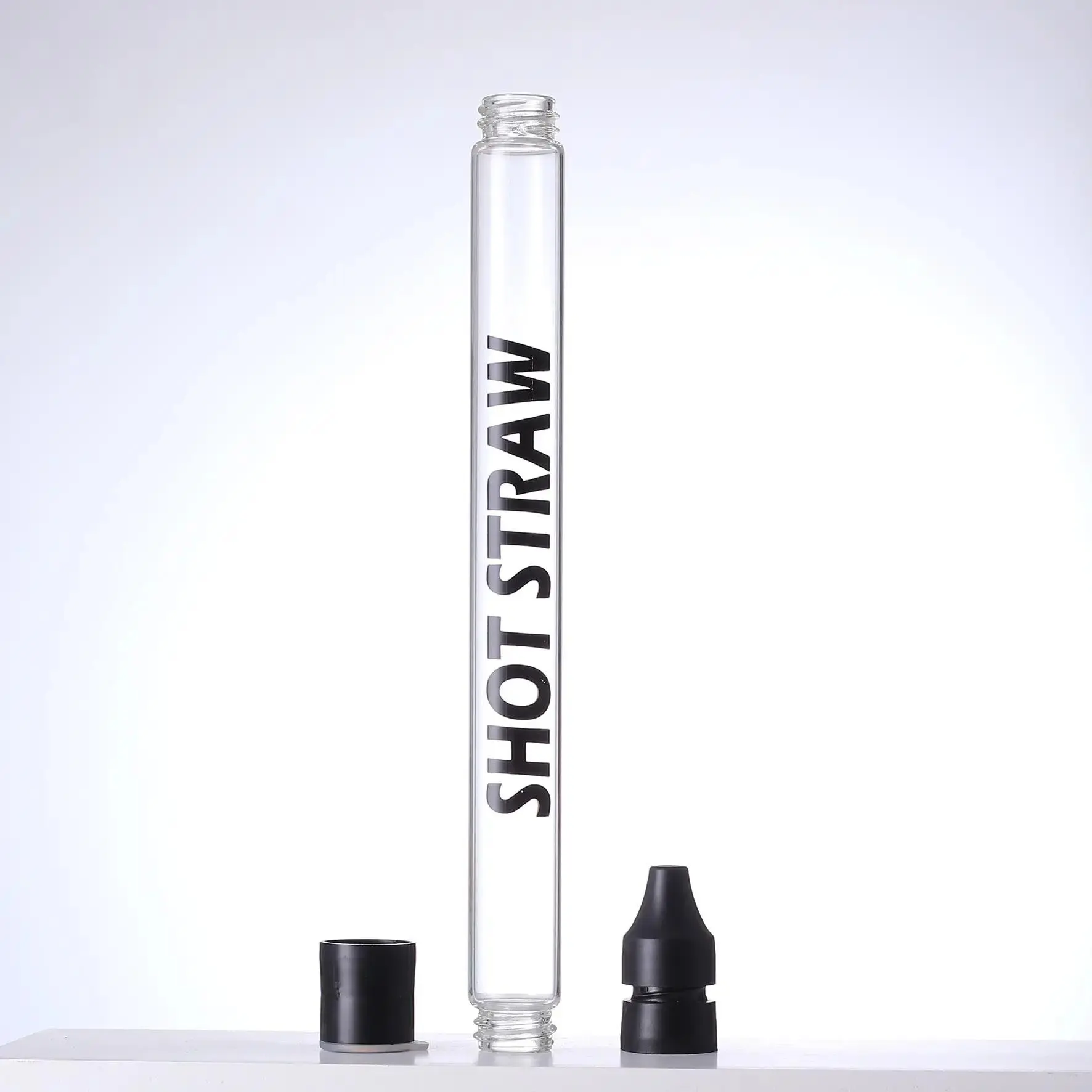 Stylish Glass Shot Straws for Liquor - Smooth Sipping Kitchen & Drinkware Accessory, Ideal for Beach Parties, Summer Essential & Gift Idea