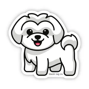 Blank Tag Co.® Maltese Waterproof Sticker