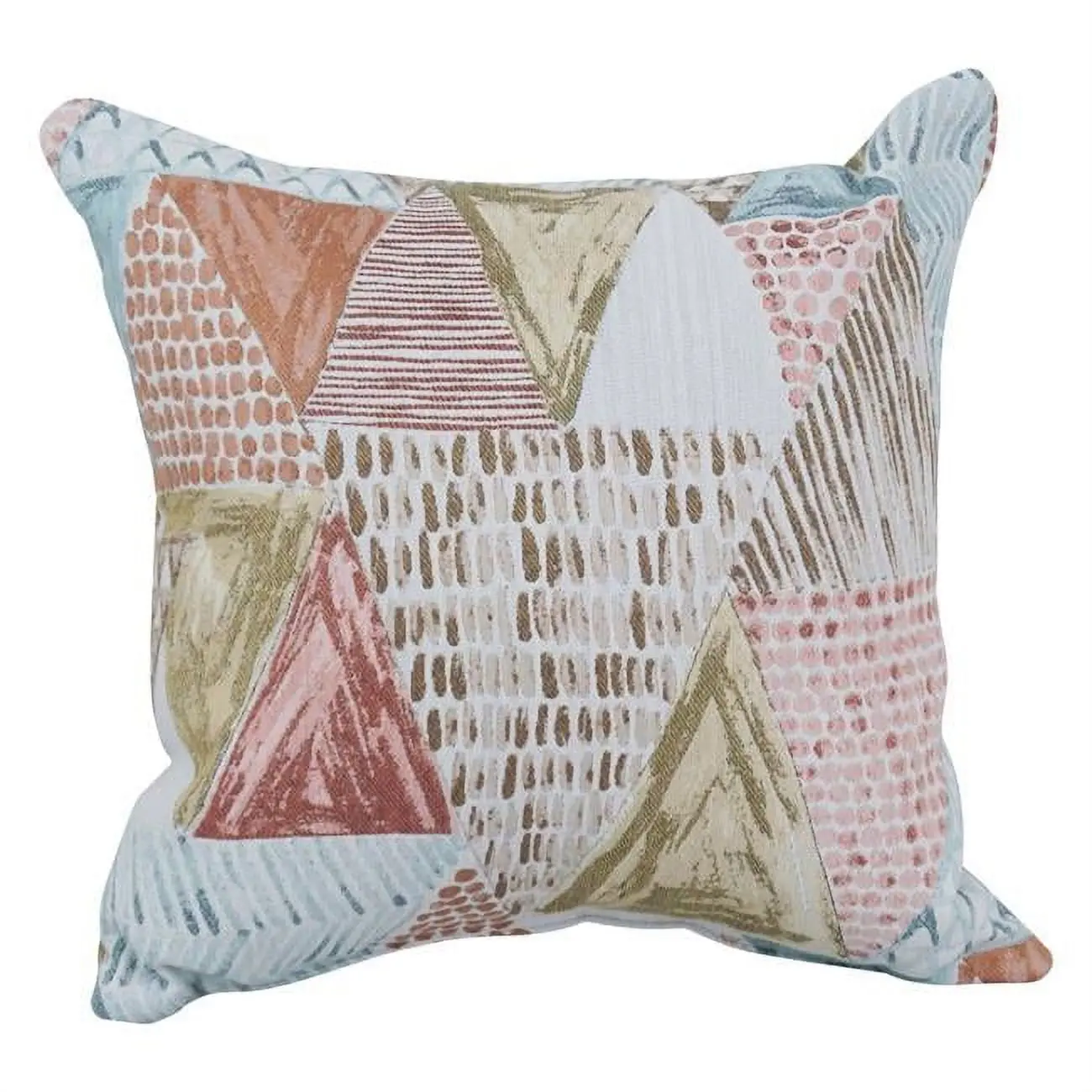 Blazing Needles 9910-S1-ID-106 17 in. Jacquard Weave Throw Pillows with Inserts - Home Decor Items, Pillow Shape, Indoor Use, Blush
