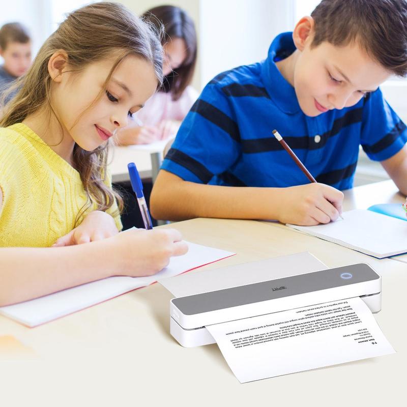 iDPRT Inkless Portable Printers Wireless for Travel, MT610 Pro Bluetooth Thermal Printer Compatible with Phone & Laptop,Support 8.5'' x 11'' US Letter & A4, Inkless Mobile Printer for Office, Home, School Wifi