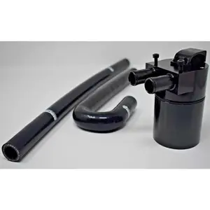 BMW N54 135i 335i 535i Double Baffled Oil Catch Can W/ Silicone Hoses OCC