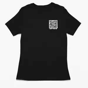 Don't Scan Me Rick Roll QR Code T-Shirt With Scannable QR Code