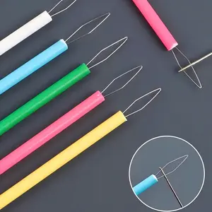 10/5/1pcs Set Plastic Threader Easy Sewing Tool Kit, Sewing Supplies Crafts, DIY Accessories Beading Tools Cylindrical Threader Set Beading Needle Assist Tools Random Color Mother's Day, Wedding Season, Graduation Season Gift For Family And Friends