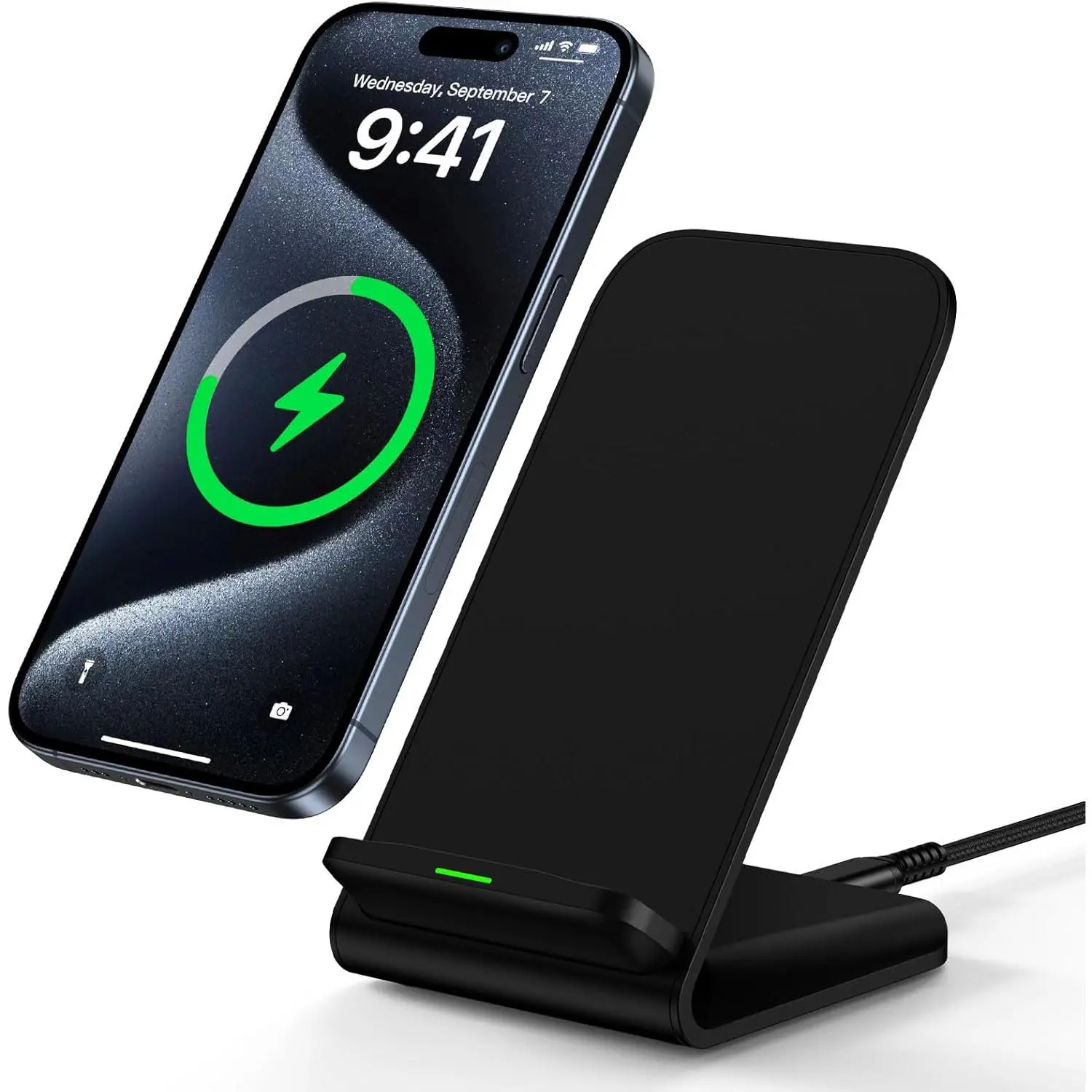 X-CGR21  Samsung Wireless Charger Fast Charging Stand Wireless Android Desk Phone Charger Stand for Samsung Galaxy S25 S24 Ultra S24+ S24 S23 FE S22 S21 S20 S10 S9 S8,iPhone 15 Pro Max Plus 14 13 12,Pixel 8 7