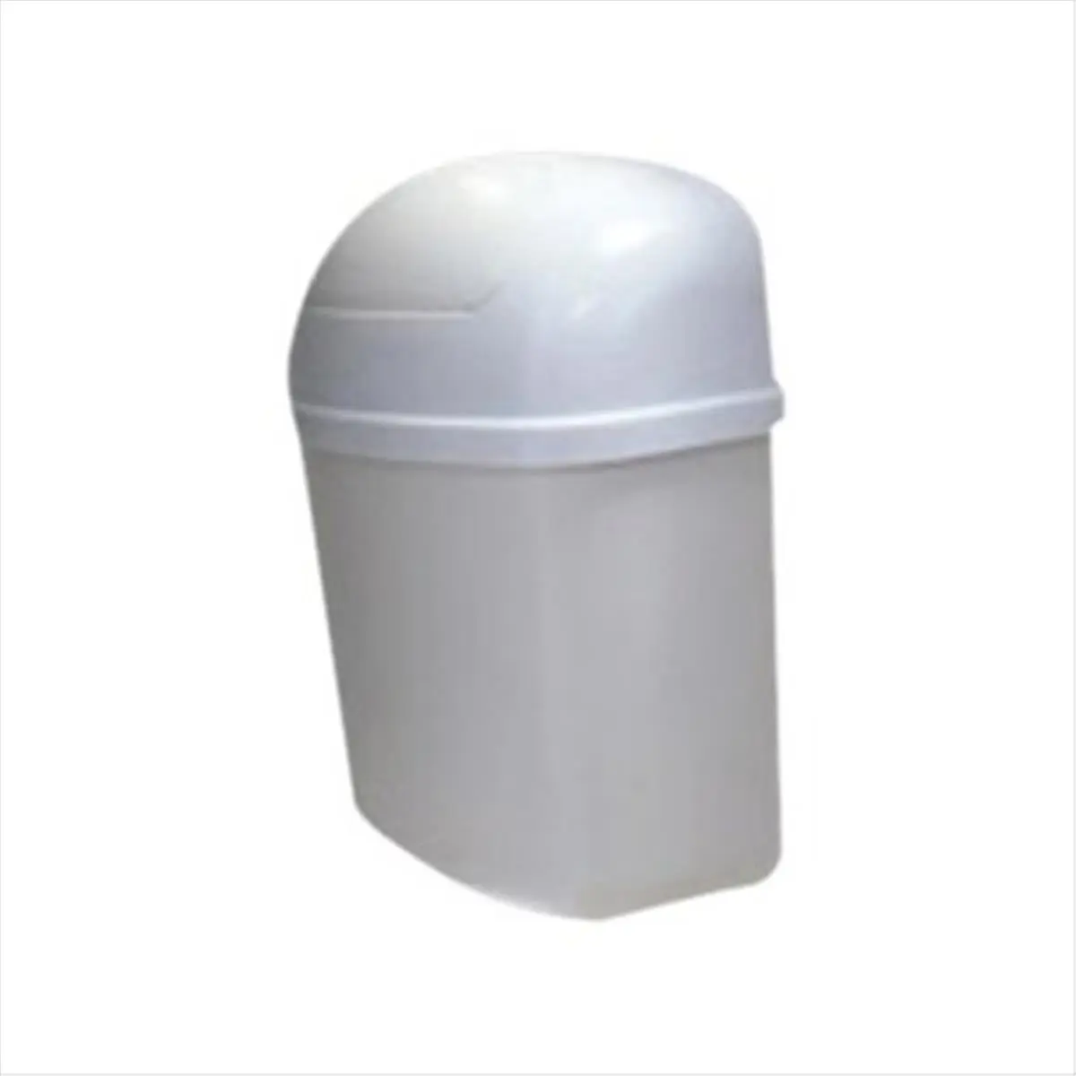 CAMCO Compact Wall-Mount Garbage Bin with Swing Top Lid - Durable Plastic, Easy Installation for Baby Nursery, Tight Spaces