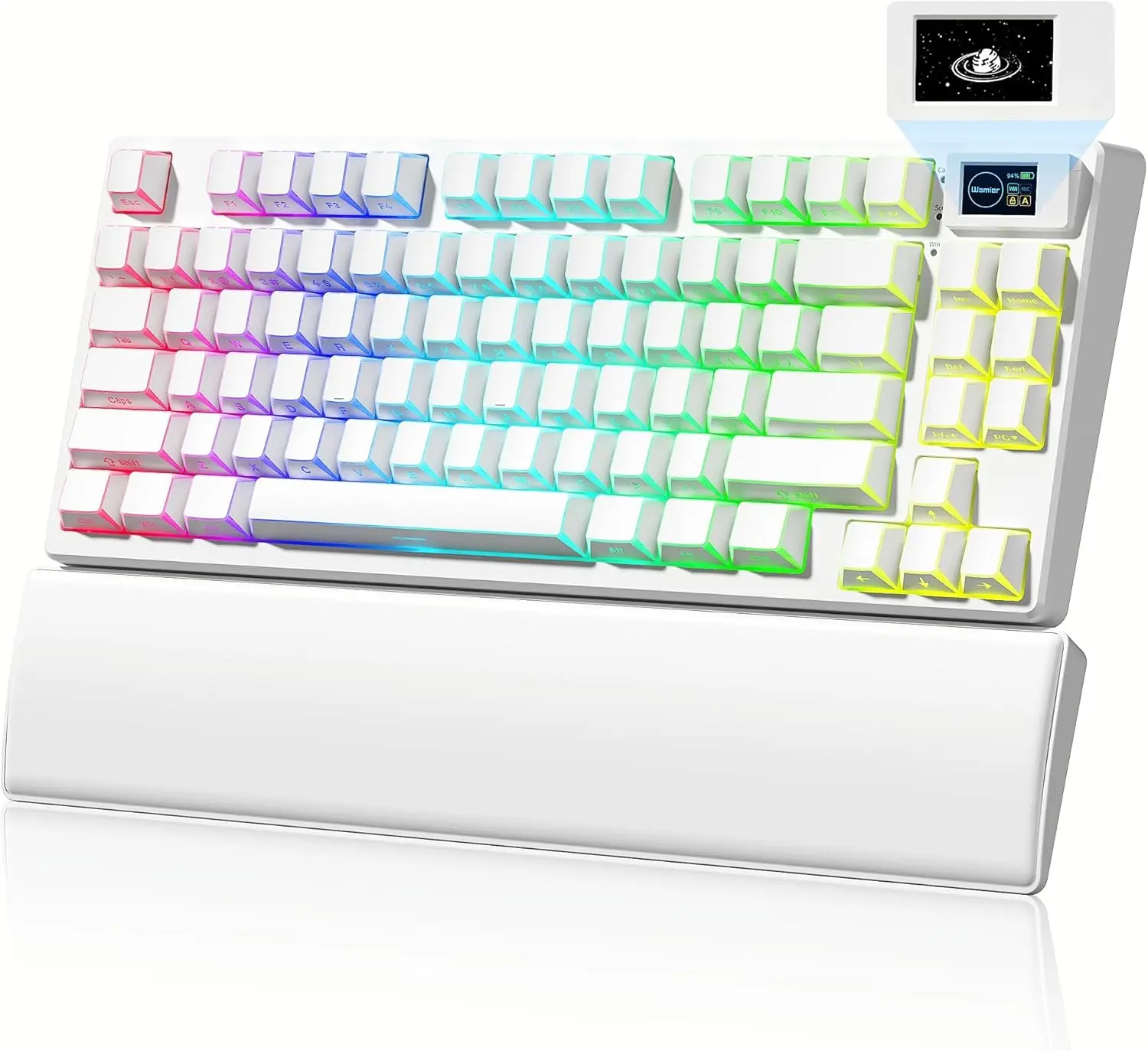 Womier Sk80 Pro Kanagawa Themed 75% Wireless Mechanical Keyboard
