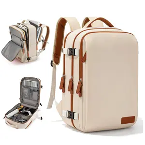Ladies' backpack, multi-functional large-capacity travel luggage bag, casual and versatile daily backpack, student backpack and laptop bag, with multiple pockets for storage