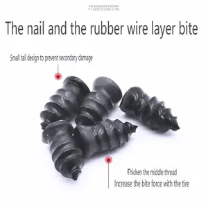 60pcs Tyre Repair Kit, Tire Rubber Nails Tool, Self-Service Car Wheel Puncture Repair Screws with Screwdriver Set for Auto, Motorcycle, Bike, Truck, Tractor, Jeep, ATV (30S & 30L) Tire Inflator Tool Tire Inflator Pump