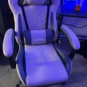 WOTSTA office gaming chair, equipped with comfortable memory foam lumbar support and headrest, office chair backrest can be adjusted to a tilt angle of 90°-135°,Mesh Swivel Rolling Task Chair Furniture Ergonomic