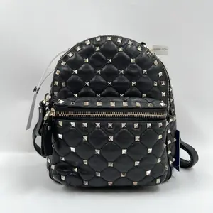 Pre-owned Valentino Leather Backpacks CALUXB Rockstud Backpack