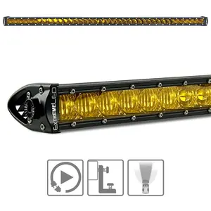 ExtremeLED 50" All Amber LED Light Bar - 250W Single Row Combo Beam