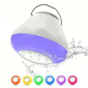 Gsou Shower Speaker Bluetooth Waterproof with 10 White Noise Sounds & 4 LED Light Modes | Portable Speaker for Bathtub, IPX6 Waterproof, Smart Bath Timer, Relaxation Spa Gifts for Women Men