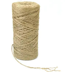 2mm*656   Jute Twine String DIY  Decor,Thin Jute Twine for Crafting  Wrapping Packing Gardening Crochet Knitting Macrame Decor,Brown Rope for Refurbish  Tree