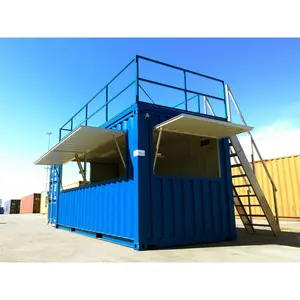 20′ Store Container with a roof terrace