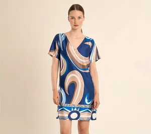 Molly Bracken Abstract Print Dress