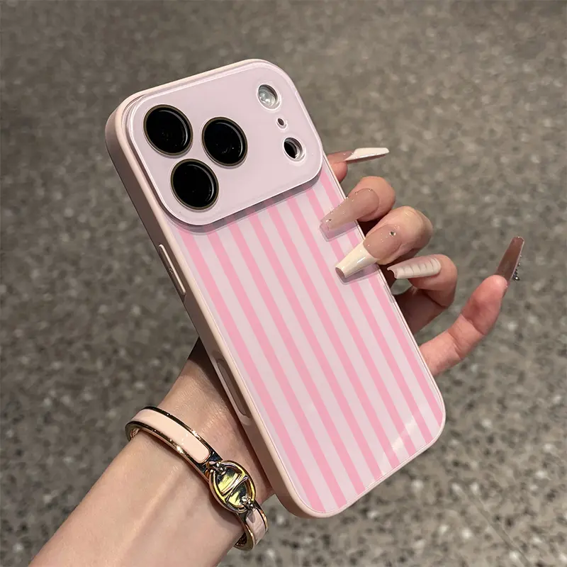 Two-Tone Vertical Stripe Phone Case by Mood In Case
