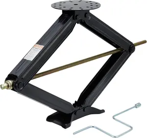 Heavy Duty RV Stabilizer Jacks Set – 5000lb Capacity Scissor Jacks, 4" to 30" Height Adjustable with Easy Crank Handle – Reliable Leveling for Travel Trailers, Campers, Truck Campers