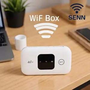 SENN  150Mbps Download Portable WiFi Hotspot - SIM Plug-in card wifiMini Design  Ultra Fast 4G LTE Mobile Router, Stable Connection for HD Streaming & Gaming