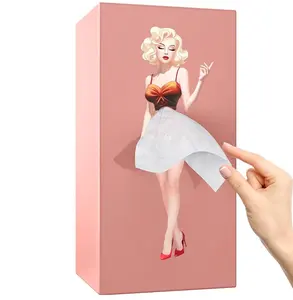 Tissue Box Holder, Cute Design for Facial Tissues, Decor Organiser Storage Tissuebox, Amazing Gift Bathroom Decorations Bathroom Accessory
