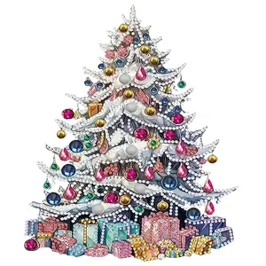 5D Christmas Tree DIY Diamond Painting Kit, Unframed, 30cm X 30cm, Home Decor Art, Perfect Gift for Family and Friends