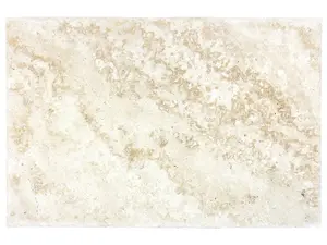 16 X 24 In Ivory Brushed & Chiseled Travertine