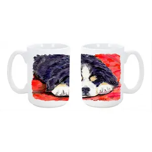 Carolines Treasures  Bernese Mountain Dog Dishwasher Safe Microwavable Ceramic Coffee Mug 15 oz.