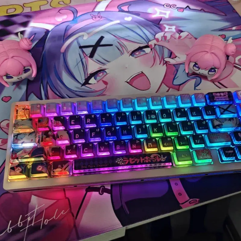 Rabbit Hole Anime PBT Keycaps