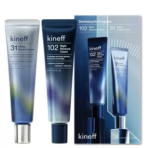 Dermacycle Program All-day & Night 2-Pack Cream for Face, 31 All-Day Shield Cream & 102 Night Renewal Cream, Centella Asiatica and Niacinamide, Korean Skincare (New Package)