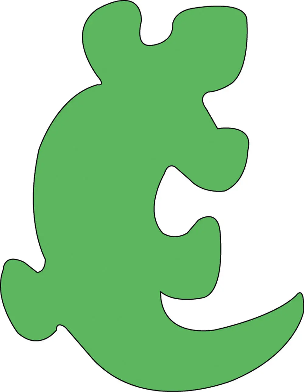 SHAPES ETC. Gecko Sticky Shape Notepad, 3" x 3", 50 Sticky Sheets, Adhesive Design, Great for Self Reminders - Office Stationery for Computers & Office Use