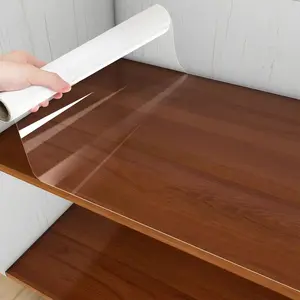 A roll of [23.62 * 393.70 in ] HD self-adhesive transparent film, table surface protection film resistant solid wood dining table table marble plate transparent furniture foil, for cabinets, countertops, glass, etc. , to protect furniture