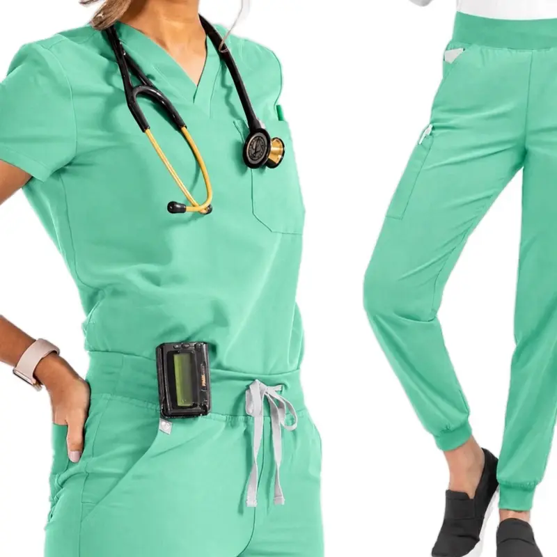 Women's Medical Scrub Uniform Sets Fashionable Hospital Uniforms