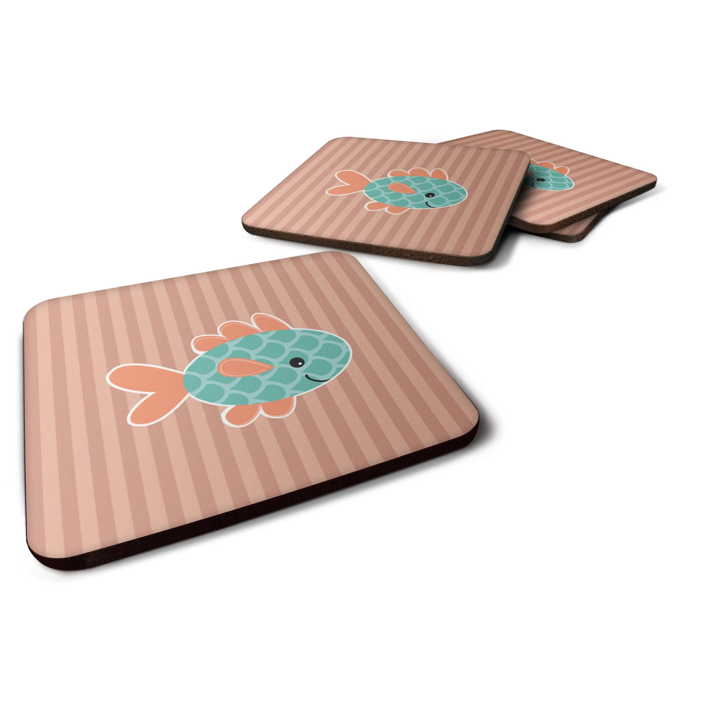 Fish Foam Coaster Set of 4 BB7118FC