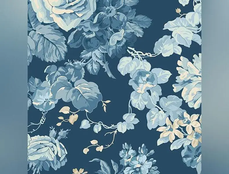Special Delivery | Rose Bouquet Navy by Laundry Basket Quilts for Andover Fabrics | A-10467-B