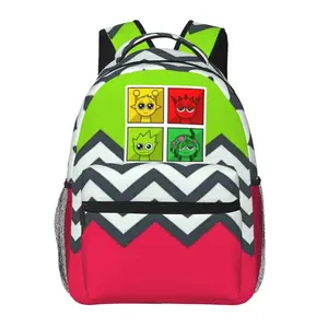 Sprunki all-over print lightweight backpack with large capacity—ideal for travel, school, and office; cartoon casual merch laptop daypack; a great gift for men, women, and teens.